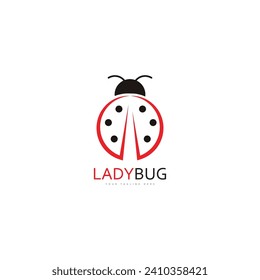 lady bug logo template vector illustration icon