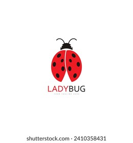 lady bug logo template vector illustration icon
