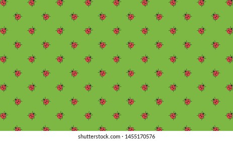 Lady bug pattern. wallpaper. free space for text. copy space. blank.