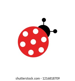 lady bug simple icon