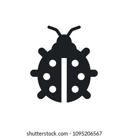lady bug vector icon