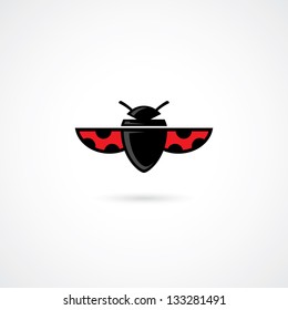 Lady bug - vector illustration