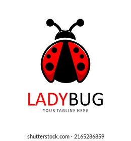 Lady Bug Vector Logo Template