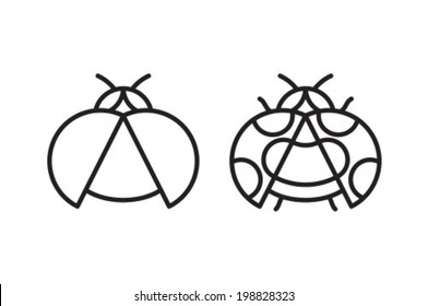 Lady Bug Vector Symbol Icon