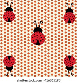 lady bugs pattern 
