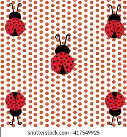 lady bugs vector illustration