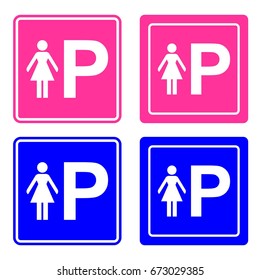 Lady car parking