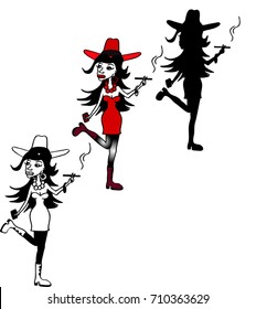Lady with cigarette