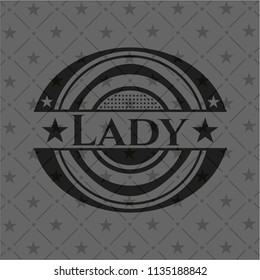 Lady dark badge