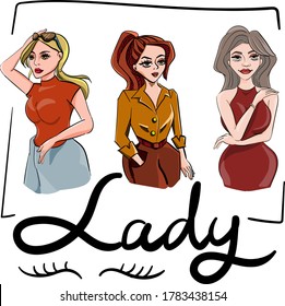 Lady different styles and strong.