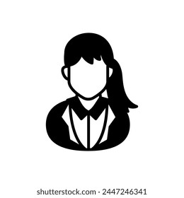 Lady Doctor icon in vector. Logotype
