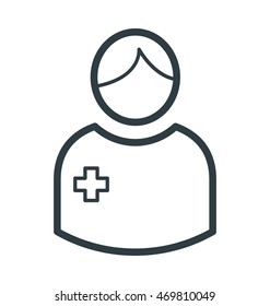 Lady Doctor Vector Icon