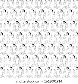 lady doing ashtanga yoga pattern