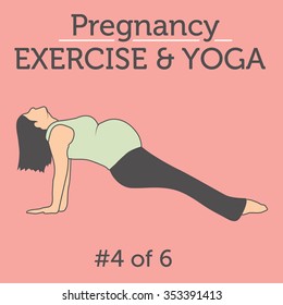 Lady doing her Daily Pregnancy Stretches