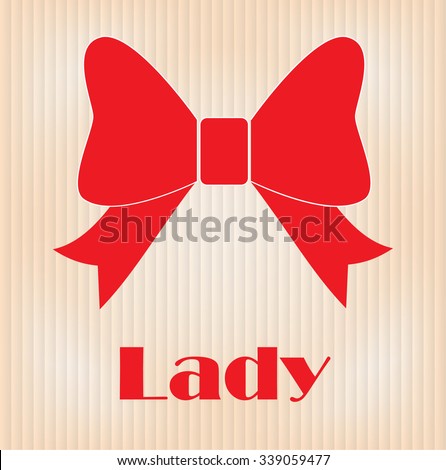 lady fashion background bow