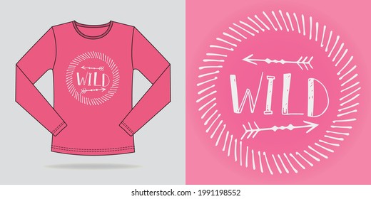 Lady Fashion T-Shirt Print Design 