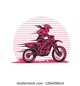 lady fast motocross