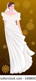 lady with fine costumes	