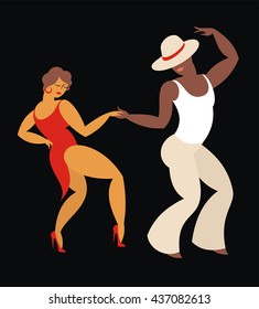 lady and gentleman dance Latin America salsa