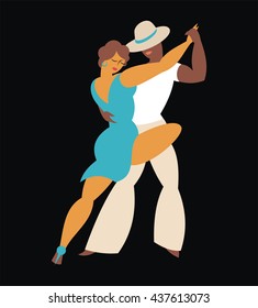 lady and gentleman dance Latin America tango