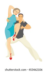 Lady And Gentleman Dance Latin America Dance Salsa