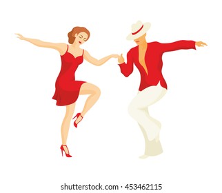 lady and gentleman dance Latin America dance salsa