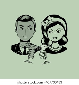 lady and gentleman design 