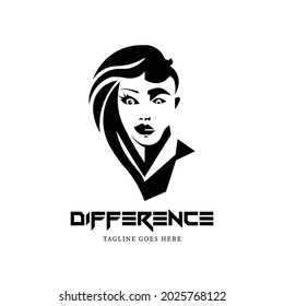 Lady and gentlemen logo with modern concept vector illustration. Different concept that can be used in any different company 