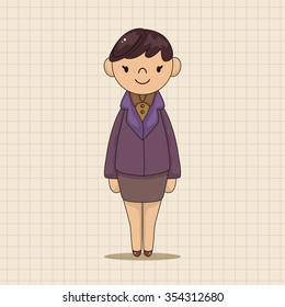 lady girl cartoon theme elements vector,eps