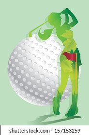 Lady Golfer Background