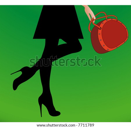 lady with handbag