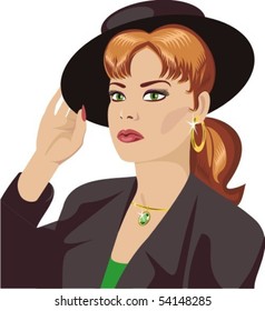 Lady in the hat