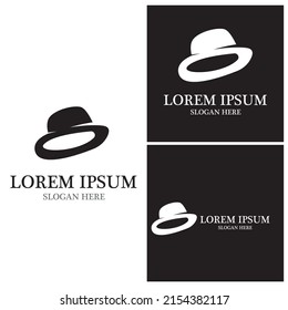 Lady hat beauty fashion vector template