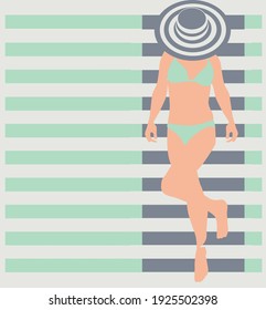 lady hat graphic for t-shirt nautical theme  vector 