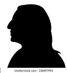 a lady head silhouette vector 