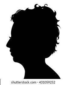 lady head silhouette vector 