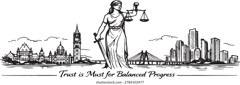 lady justice , advocate wall vector design 