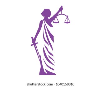 Lady Justice Logo Vector
