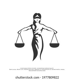 Lady of Justice Logo for Your Company