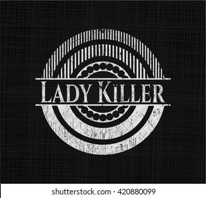 Lady Killer with chalkboard texture