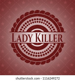 Lady Killer retro red emblem