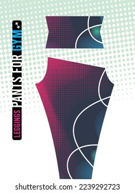 LADY LEGGINGS FOR GYM LINES WHITE