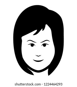 
Lady in a line, human avatar
