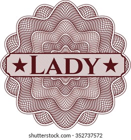 Lady linear rosette