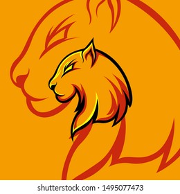 Lady Lion For Logo E-Sport Gaming