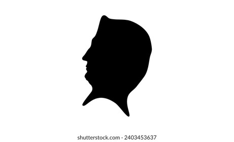 Lady Margaret Beaufort, black isolated silhouette