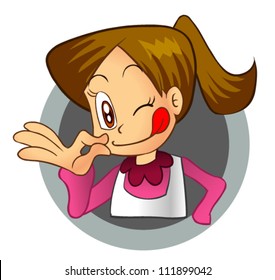 lady mascot with aprons 1