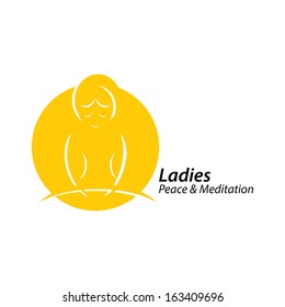 lady meditation.