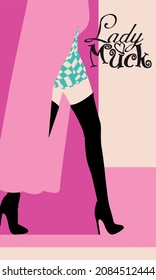 Lady Muck. Unused Free brand. Good for chick lit. Women girl merchandise.