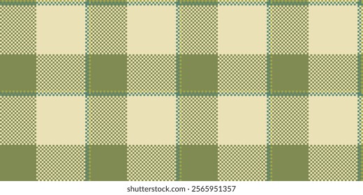 Lady pattern textile vector, attire texture fabric seamless. List check background plaid tartan in lime and light colors.